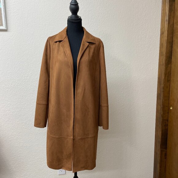 Worthington English Toffee NWT Knee Length Jacket   Size Medium - Picture 1 of 5